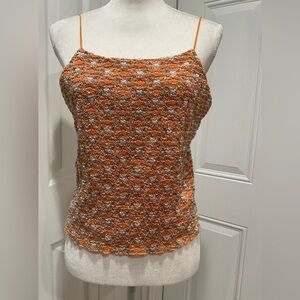 ❄️Opened Back Textured Lined Knit Beach Chest Covering, Size M/L